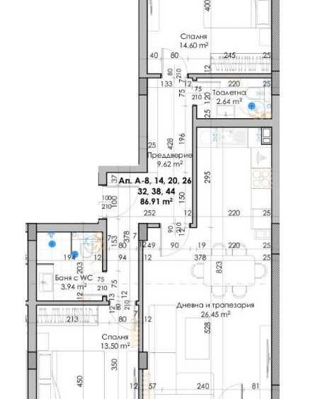 Тристаен апартамент в Пловдив, Кючук Париж - 103 кв.м за 888 €/кв.м - Снимка #1