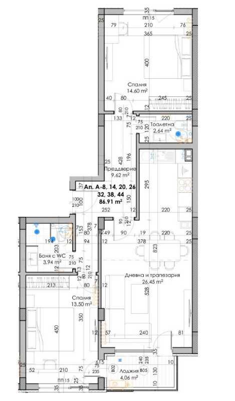 Тристаен апартамент в Пловдив, Кючук Париж - 103 кв.м за 888 €/кв.м - Снимка #1