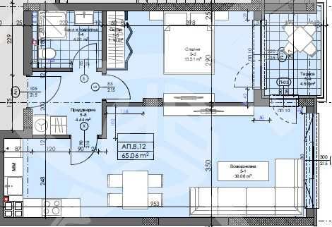 Двустаен апартамент в Асеновград - 76 кв.м за 851 €/кв.м - Снимка #1