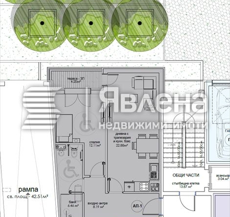 Двустаен апартамент в София, Надежда 4 - 72 кв.м за 1379 €/кв.м - Снимка #1