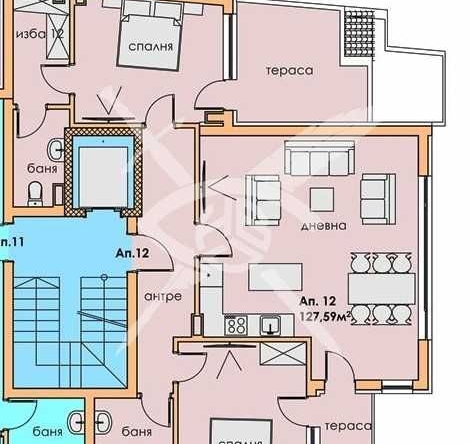 Тристаен апартамент в Пловдив, Център - 127 кв.м за 692 €/кв.м - Снимка #1