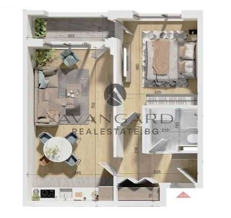Двустаен апартамент в Пловдив, Тракия - 74 кв.м за 1460 €/кв.м - Снимка #1