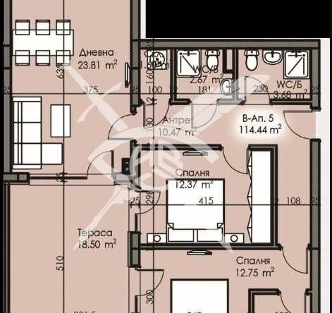 Тристаен апартамент в Бургас, Изгрев - 114 кв.м за 1205 €/кв.м - Снимка #1