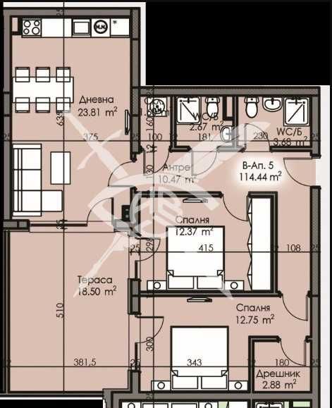 Тристаен апартамент в Бургас, Изгрев - 114 кв.м за 1205 €/кв.м - Снимка #1