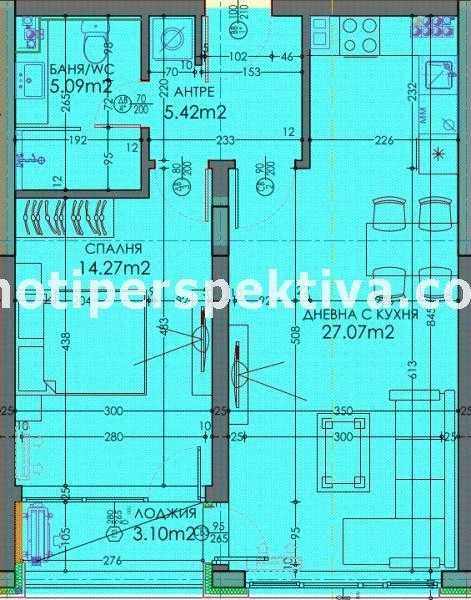 Двустаен апартамент в Пловдив, Тракия - 77 кв.м за 1236 €/кв.м - Снимка #1