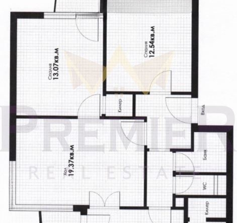 Тристаен апартамент в Варна, Чаталджа - 100 кв.м за 2280 €/кв.м - Снимка #1