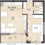 Двустаен апартамент в Пловдив, Христо Смирненски - 74 кв.м за 973 €/кв.м - Снимка #1