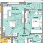 Двустаен апартамент в Пловдив, Остромила - 68 кв.м за 672 €/кв.м - Снимка #1