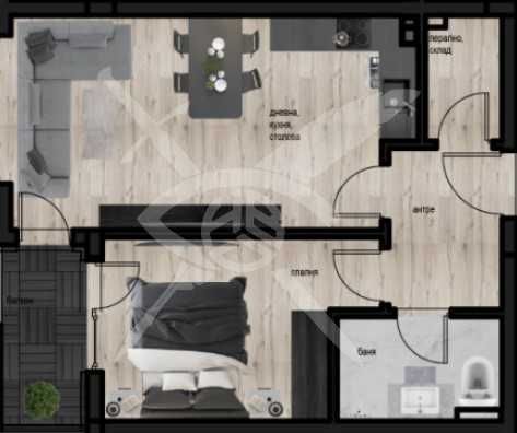 Двустаен апартамент в Пловдив, Кючук Париж - 70 кв.м за 1197 €/кв.м - Снимка #1