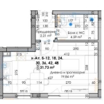 Дава се под наем Едностаен апартамент в Пловдив, Кючук Париж - 40 кв.м за 21518 € - Снимка #1