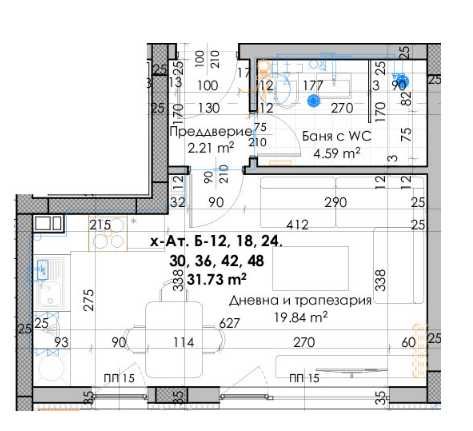 Дава се под наем Едностаен апартамент в Пловдив, Кючук Париж - 40 кв.м за 21518 € - Снимка #1