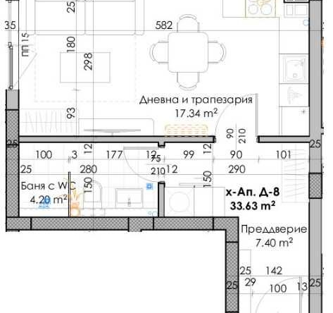Едностаен апартамент в Пловдив, Кючук Париж - 42 кв.м за 747 €/кв.м - Снимка #1