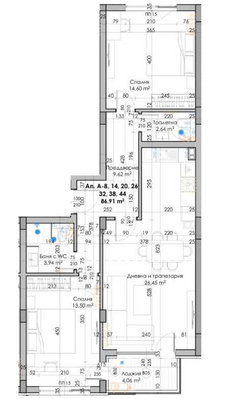 Тристаен апартамент в Пловдив, Кючук Париж - 103 кв.м за 560 €/кв.м - Снимка #1