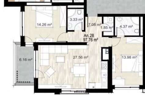 Тристаен апартамент в София, Зона Б-5 - 118 кв.м за 2118 €/кв.м - Снимка #1