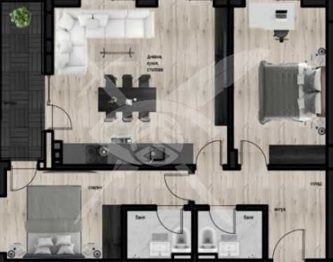 Тристаен апартамент в Пловдив, Кючук Париж - 108 кв.м за 1205 €/кв.м - Снимка #1