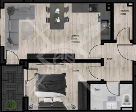 Двустаен апартамент в Пловдив, Кючук Париж - 71 кв.м за 1202 €/кв.м - Снимка #1