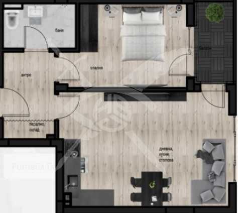 Двустаен апартамент в Пловдив, Кючук Париж - 70 кв.м за 1209 €/кв.м - Снимка #1