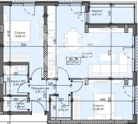 Тристаен апартамент в Пловдив, Тракия - 108 кв.м за 985 €/кв.м - Снимка #1