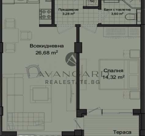 Двустаен апартамент в Пловдив, Кършияка - 71 кв.м за 719 €/кв.м - Снимка #1