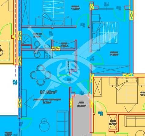 Тристаен апартамент в Бургас, Меден рудник - зона А - 102 кв.м за 471 €/кв.м - Снимка #1