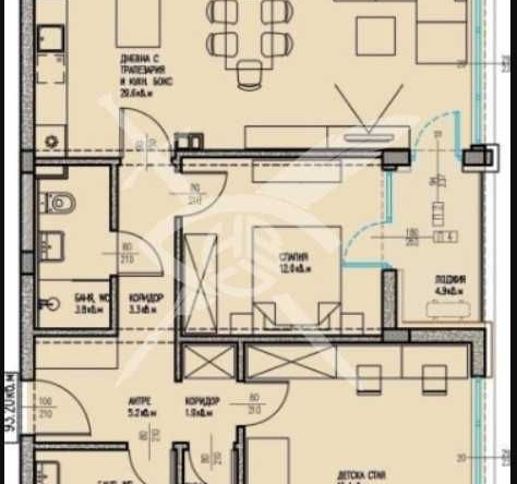 Тристаен апартамент в Бургас, Славейков - 95 кв.м за 671 €/кв.м - Снимка #1
