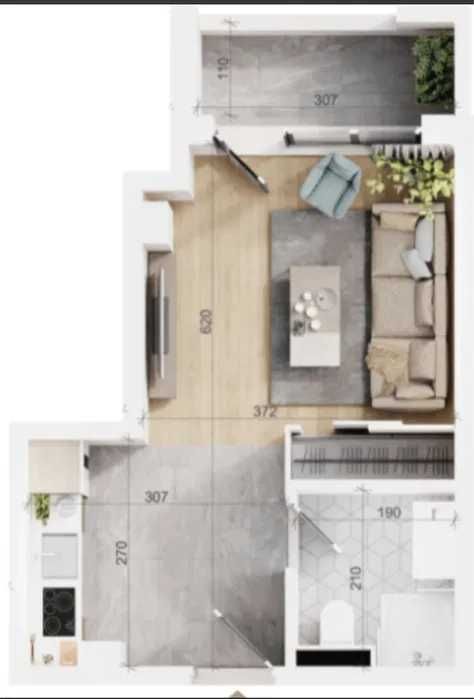 Едностаен апартамент в Пловдив, Тракия - 40 кв.м за 1175 €/кв.м - Снимка #1