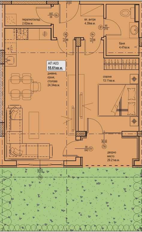 Двустаен апартамент в Пловдив, Остромила - 93 кв.м за 576 €/кв.м - Снимка #1