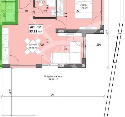 Двустаен апартамент в Пловдив, Кършияка - 131 кв.м за 868 €/кв.м - Снимка #1