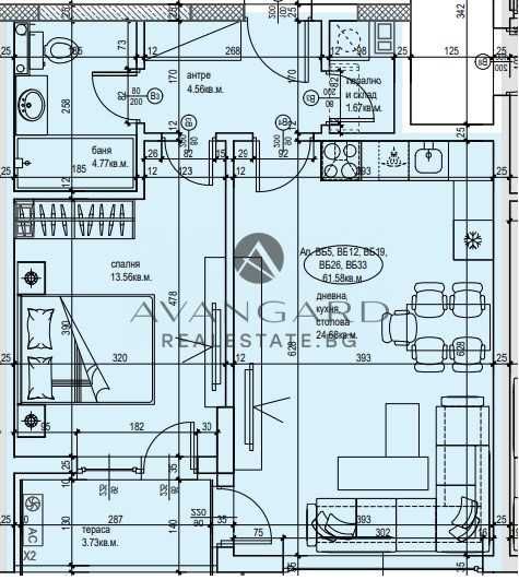 Двустаен апартамент в Пловдив, Център - 76 кв.м за 859 €/кв.м - Снимка #1