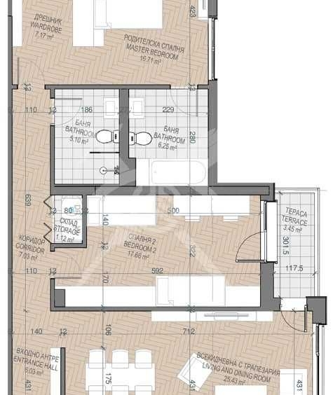 Тристаен апартамент в Пловдив, Каменица 1 - 141 кв.м за 2015 €/кв.м - Снимка #1