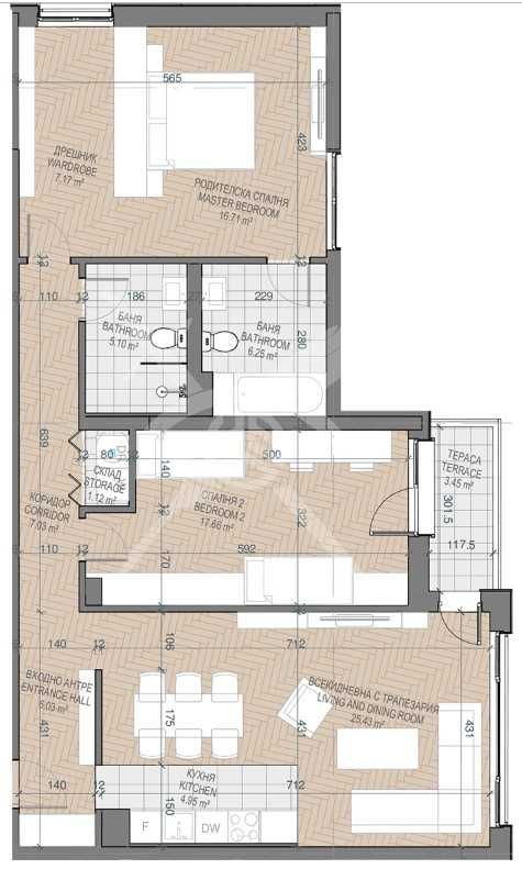 Тристаен апартамент в Пловдив, Каменица 1 - 141 кв.м за 2015 €/кв.м - Снимка #1