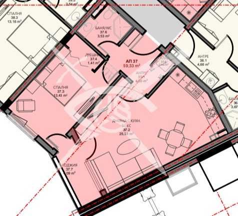 Двустаен апартамент в Поморие - 59 кв.м за 1160 €/кв.м - Снимка #1
