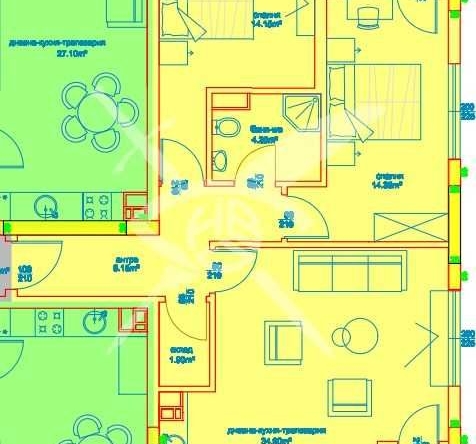 Тристаен апартамент в Бургас, Изгрев - 121 кв.м за 743 €/кв.м - Снимка #1