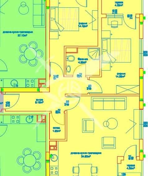 Тристаен апартамент в Бургас, Изгрев - 121 кв.м за 743 €/кв.м - Снимка #1