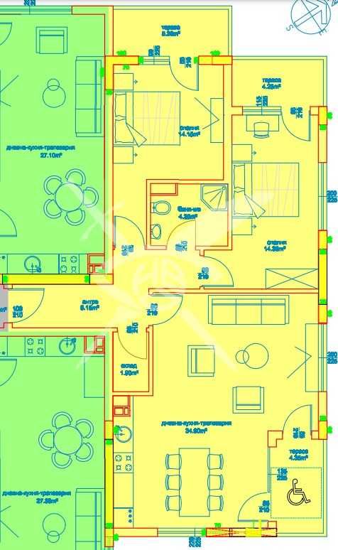 Тристаен апартамент в Бургас, Изгрев - 121 кв.м за 743 €/кв.м - Снимка #1