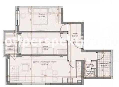 Тристаен апартамент в Пловдив, Христо Смирненски - 107 кв.м за 900 €/кв.м - Снимка #1