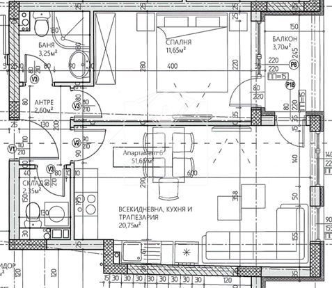 Двустаен апартамент в Пловдив, Младежки Хълм - 86 кв.м за 941 €/кв.м - Снимка #1