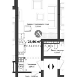 Едностаен апартамент в Пловдив, Кършияка - 44 кв.м за 924 €/кв.м - Снимка #1