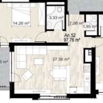 Тристаен апартамент в София, Зона Б-5 - 118 кв.м за 2076 €/кв.м - Снимка #1