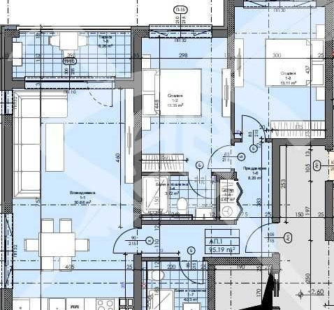 Тристаен апартамент в Асеновград - 112 кв.м за 431 €/кв.м - Снимка #1