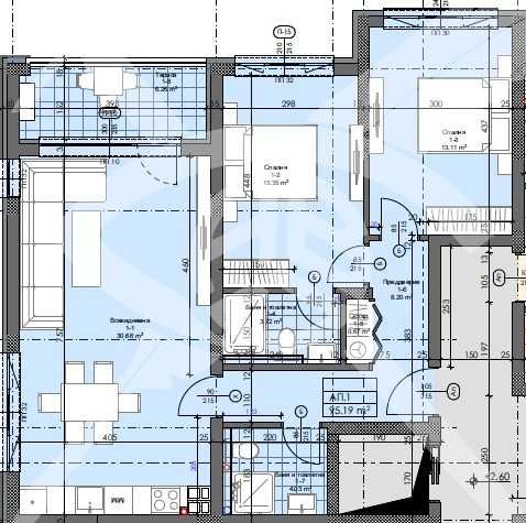 Тристаен апартамент в Асеновград - 112 кв.м за 845 €/кв.м - Снимка #1