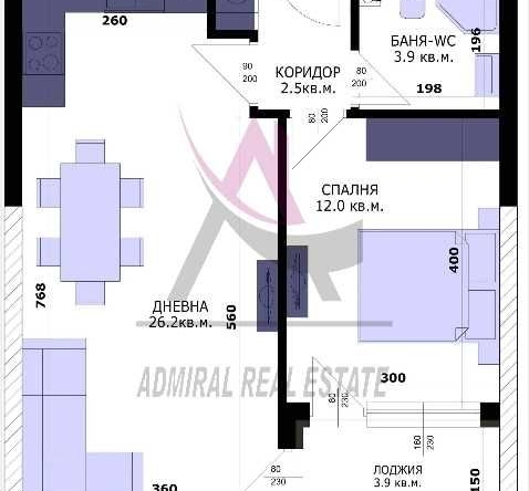 Двустаен апартамент в Варна, Кайсиева градина - 63 кв.м за 1315 €/кв.м - Снимка #1