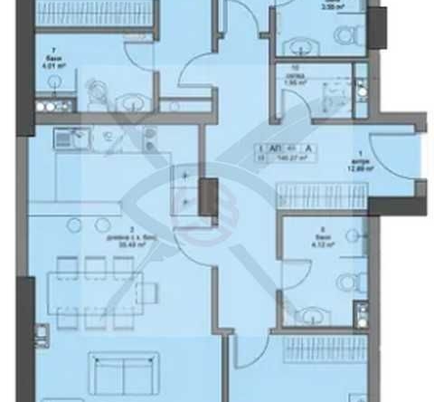 Четиристаен апартамент в София, Кръстова вада - 166 кв.м за 2932 €/кв.м - Снимка #1