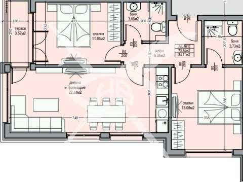 Тристаен апартамент в Бургас, Долно Езерово - 84 кв.м за 486 €/кв.м - Снимка #1