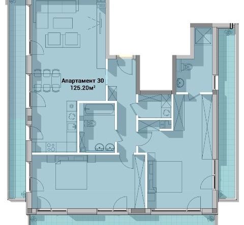 Тристаен апартамент в София, Драгалевци - 177 кв.м за 2098 €/кв.м - Снимка #1