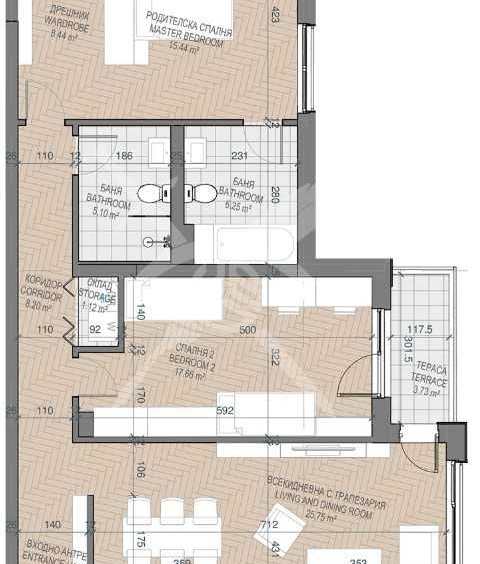 Тристаен апартамент в Пловдив, Каменица 1 - 141 кв.м за 1914 €/кв.м - Снимка #1