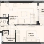 Двустаен апартамент в Пловдив, Кършияка - 77 кв.м за 435 €/кв.м - Снимка #1