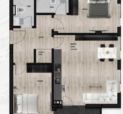 Тристаен апартамент в Пловдив, Кючук Париж - 103 кв.м за 891 €/кв.м - Снимка #1