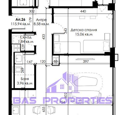 Тристаен апартамент в София, Овча купел 2 - 135 кв.м за 1855 €/кв.м - Снимка #1