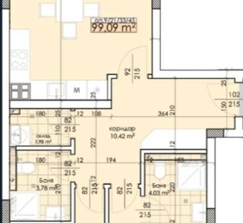 Тристаен апартамент в Пловдив, Тракия - 116 кв.м за 1466 €/кв.м - Снимка #1